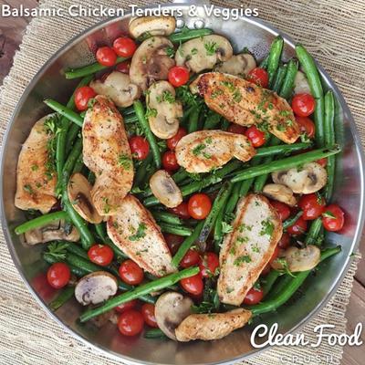 Honey Balsamic Chicken with Veggies