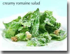 creamy romaine salad