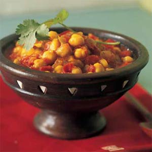 Healthy and hearty vegetable garbanzo stew for lunch or dinner