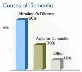 Alzheimer's is the most welll-known of all the different types of dementia