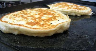 Cooking pancakes on the griddle is another option