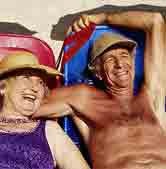 Elderly sun worshippers need to be extra careful protecting their skin from the elements, as it becomes more fragile with age and more susceptible to cancer and other problems