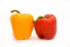 red and yellow bell peppers bring antioxidants and other nutrients which are good for stopping the ravages of time