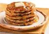 Delicious Oatmeal Pancake with lashings of maple syrup (I know we shouldn't, but!)