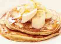 Pancakes with bananas - a healthier option and great for getting your potassium
