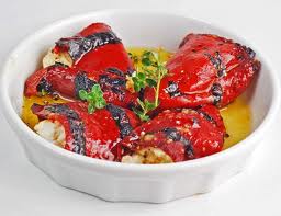 peppers and goats cheese