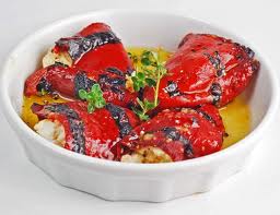 peppers and goats cheese