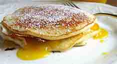 These pancakes are delicious with a home-made lemon curd filling